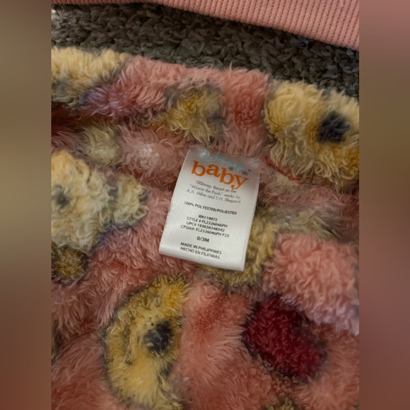 Baby Disney Winnie the Pooh Faux Shearling Fleece Top and Bottom Set - Pink - Picture 3 of 8